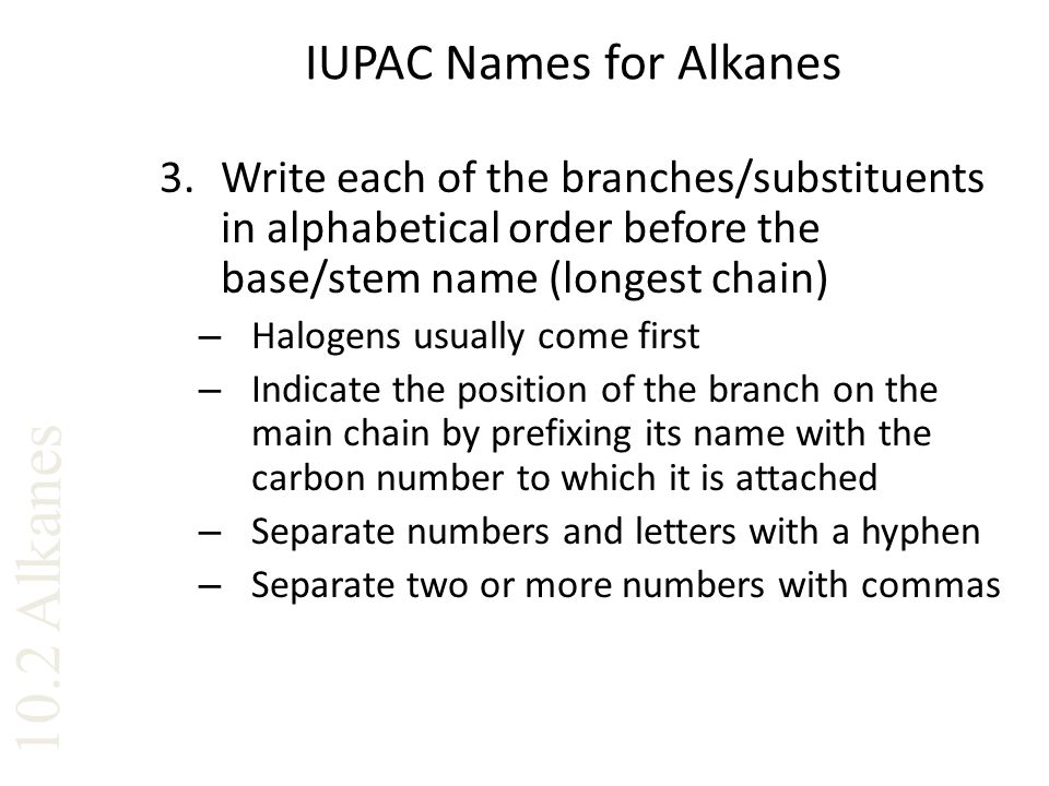 write an iupac name for the following alkane/cycloalkane